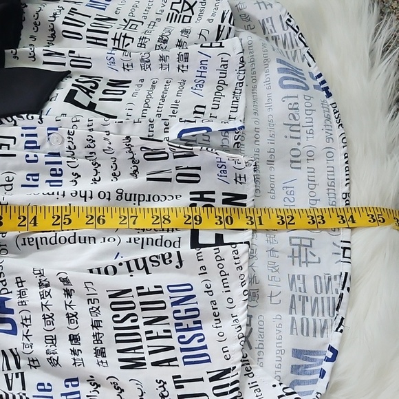 7th Avenue Design Studio Unique Corset Hi-Low Hem Blouse - Picture 14 of 14